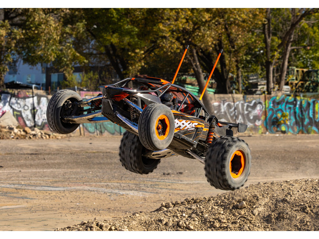 Traxxas koleso, disk Funco Replica čierny, pneu Sledgehammer (2) (Belted)