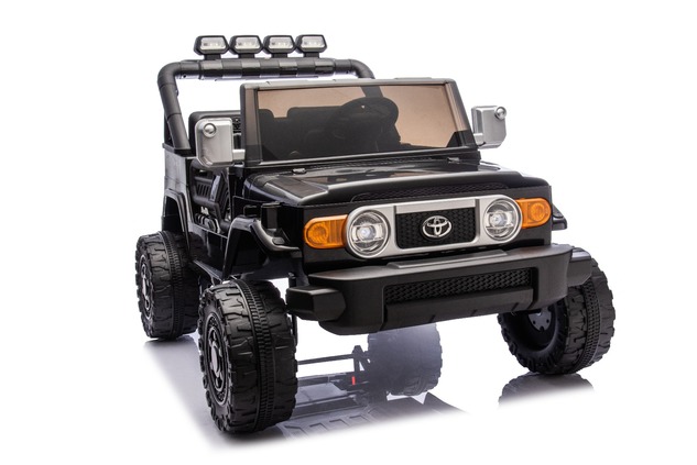 Elektrické autíčko Toyota FJ Cruiser XXL s pohonom 4x4, licencované (Dvojmiestne), čierne,