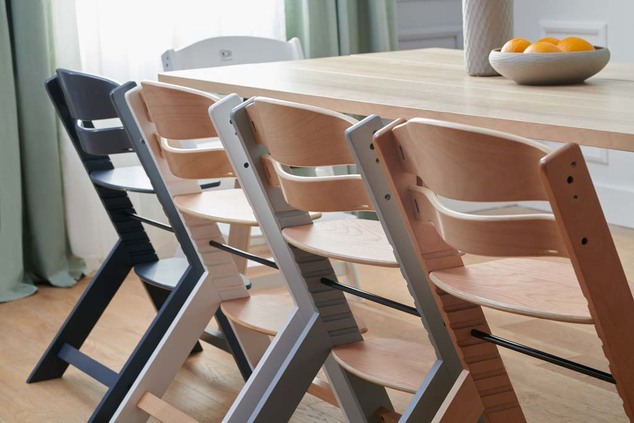KINDERKRAFT Stolička jedálenská Enock s vložkou Grey