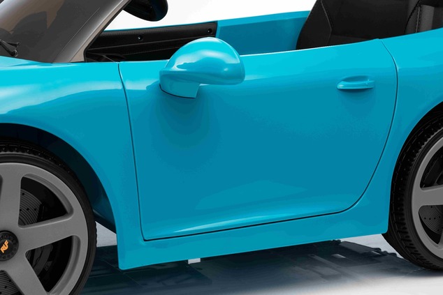 Elektrické autíčko RUF GT 12V, modré, Otváracie dvere, 2.4 GHz diaľkové ovládanie, LED sve