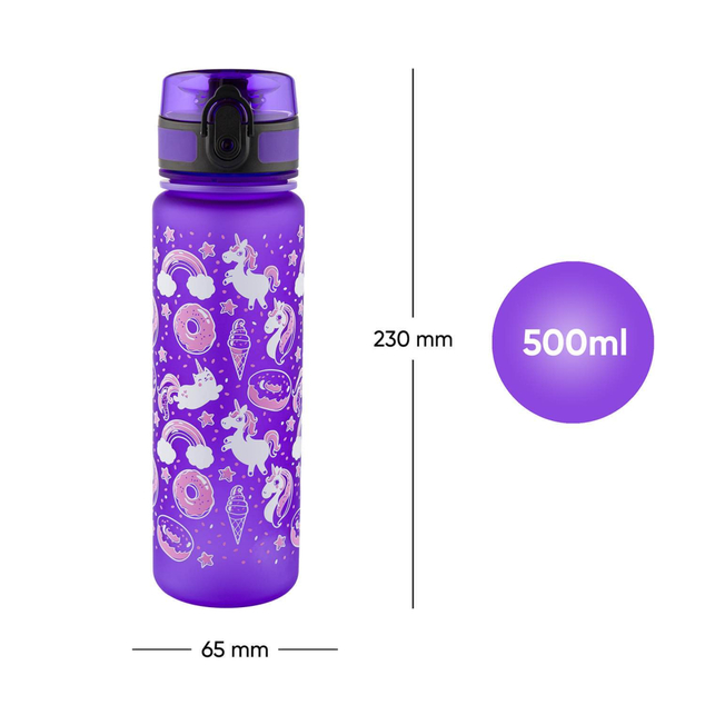 BAAGL Tritanová fľaša na nápoje Jednorožec, 500 ml