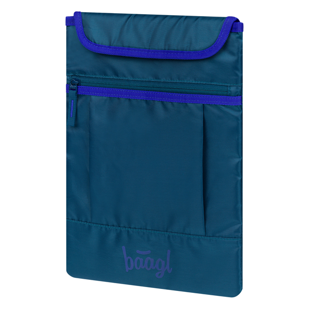 BAAGL SET 5 Core Logo blau: Rucksack, Federmäppchen, Beutel, Gürteltasche, Laptop-Hülle GRS