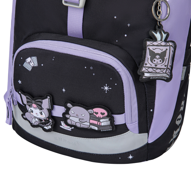 BAAGL SET 3 Airy Kuromi Fortune Dream: zaino, astuccio, sacchetto GRS