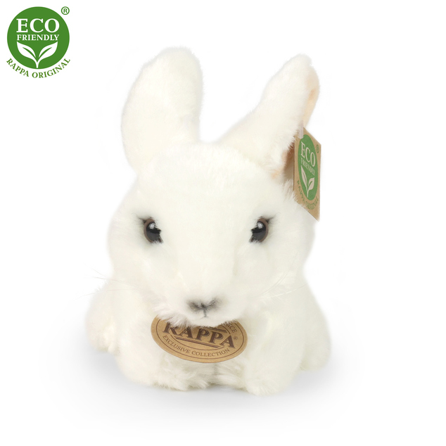Plišani bijeli zec 16 cm ECO-FRIENDLY