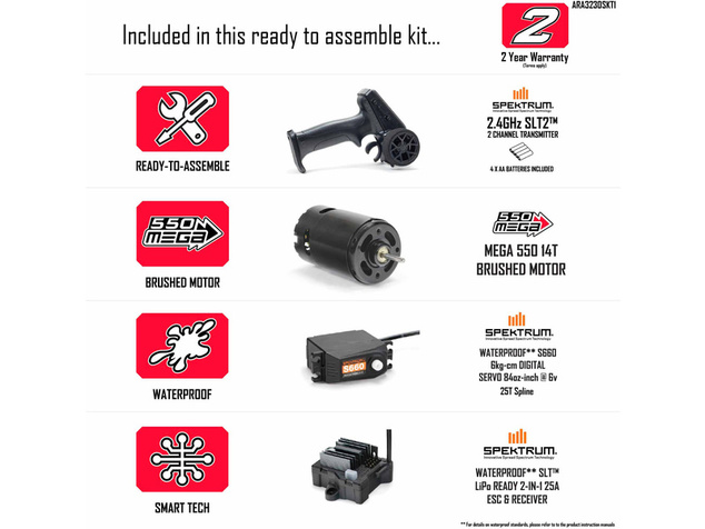 Arrma Gorgon 1:10 Kit Smart RTA číra