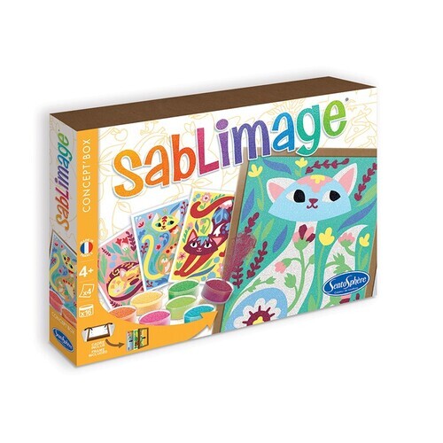 SENTOSPHERE Sablimage Concept Box Pieskové obrázky Mačky