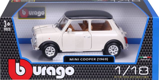 Bburago 1:18 Mini Cooper (1969) Beige