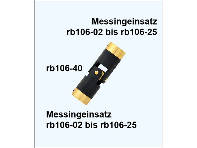 Raboesch inserto giunto 106-40 ottone M4