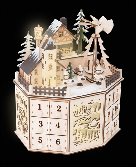 Small Foot Adventný kalendár s vianočnou pyramídou