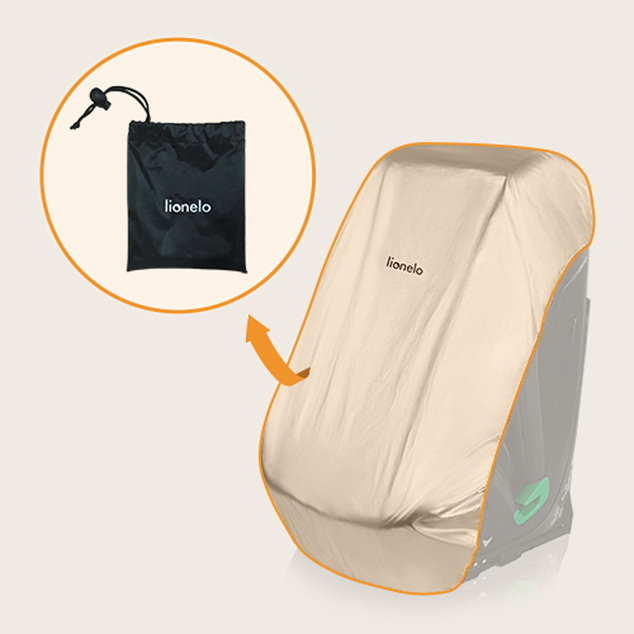 LIONELO Autósülés huzat ThermalCover Silver