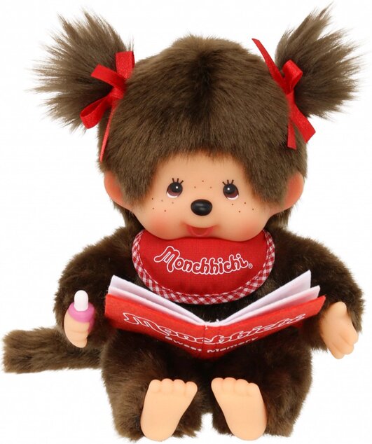 Monchhichi Mončiči ragazza con libro 20cm