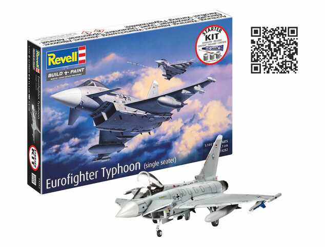 Starter Kit Flugzeug 74282 - Eurofighter Typhoon (Einsitzer) (1:144)