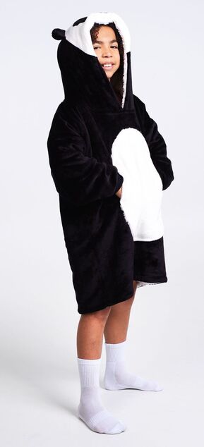Cosy Noxxiez CH326 Panda - topla TV jopica odeja s kapuco za otroke 7-12 let