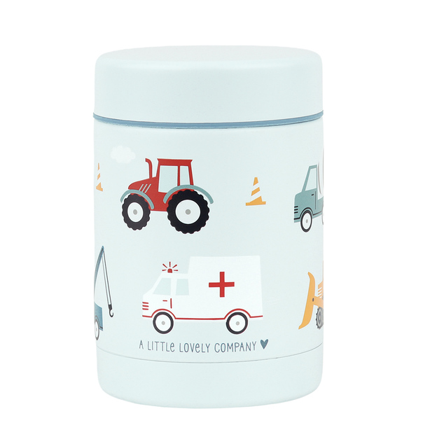 A Little Lovely Company - recipient alimentar izolat din oțel inoxidabil - vehicule