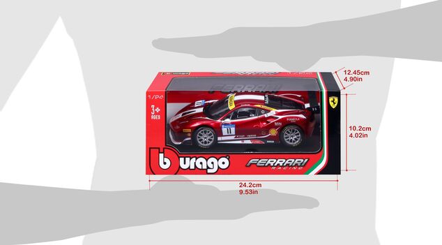 Bburago 1:24 Ferrari Racing 488 Challenge 2017