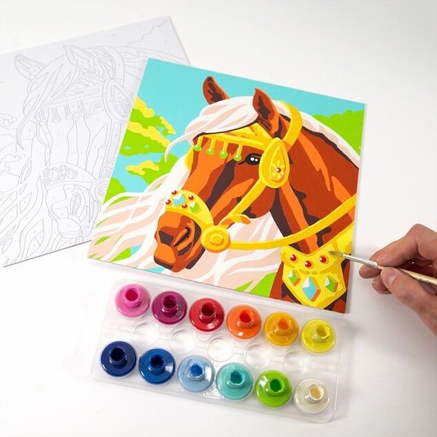 SENTOSPHERE COLORIZZY Maľovanie podľa čísel Kone