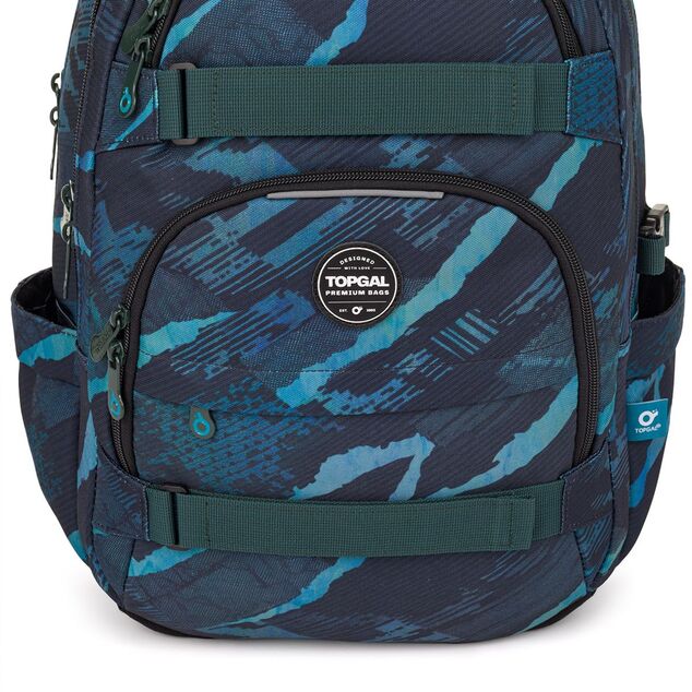 Zaino studentesco nel design blu-turchese Topgal VIKI 25078