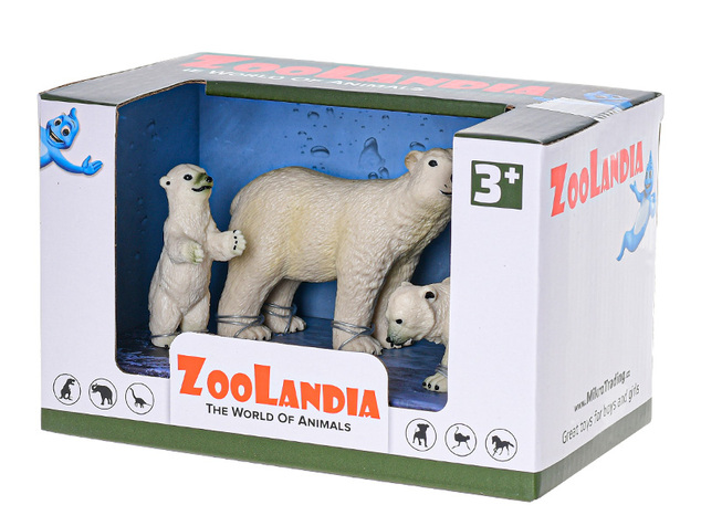 Zoolandia ľadový medveď s mláďatami