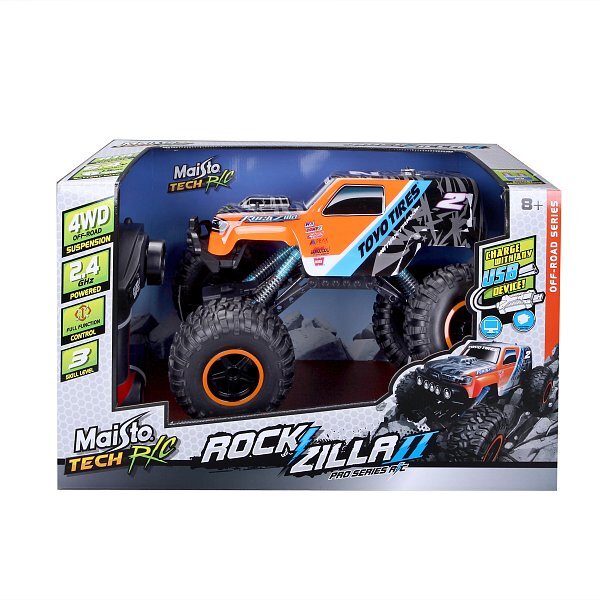 Maisto RC - Rockzilla II, oranžovo-čierna