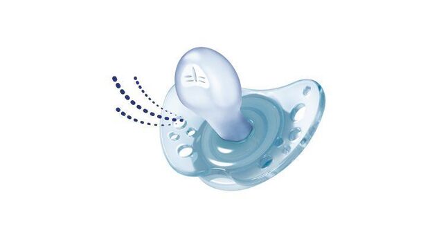 Cumlík Physio Air, latex, 16-36m+, ružová, 2ks
