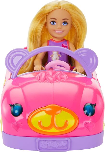 Mattel Barbie Chelsea a mackovia autíčko