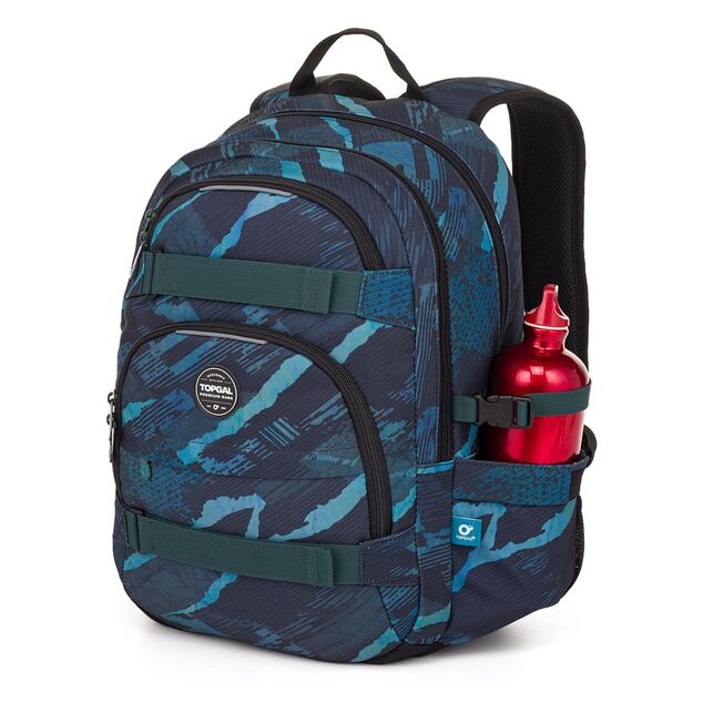 Zaino studentesco nel design blu-turchese Topgal VIKI 25078