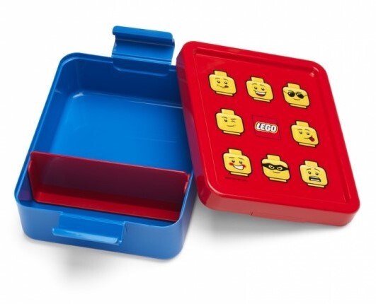 LEGO® ICONIC Classic box na desiatu - červená / modrá