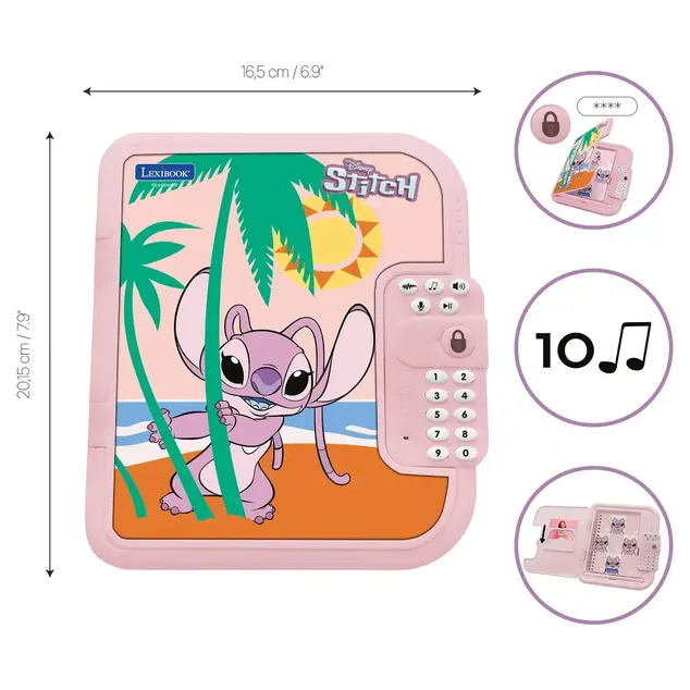 Elektronički dnevnik Secret Safe Angel - Disney Stitch