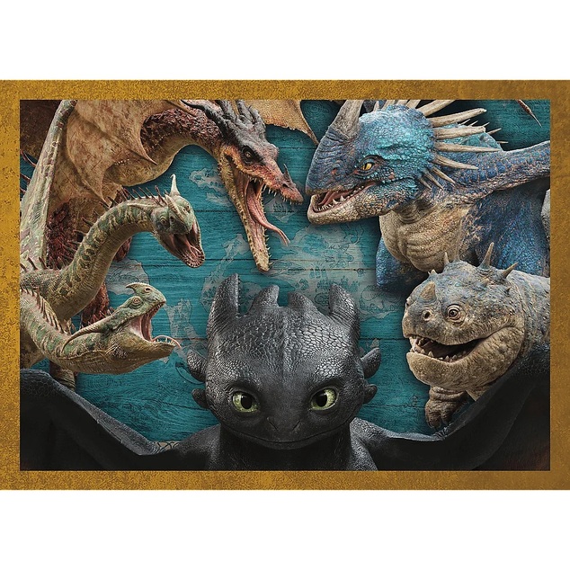Trefl Puzzle  4v1 Dračie dni / Ako vycvičiť draka
