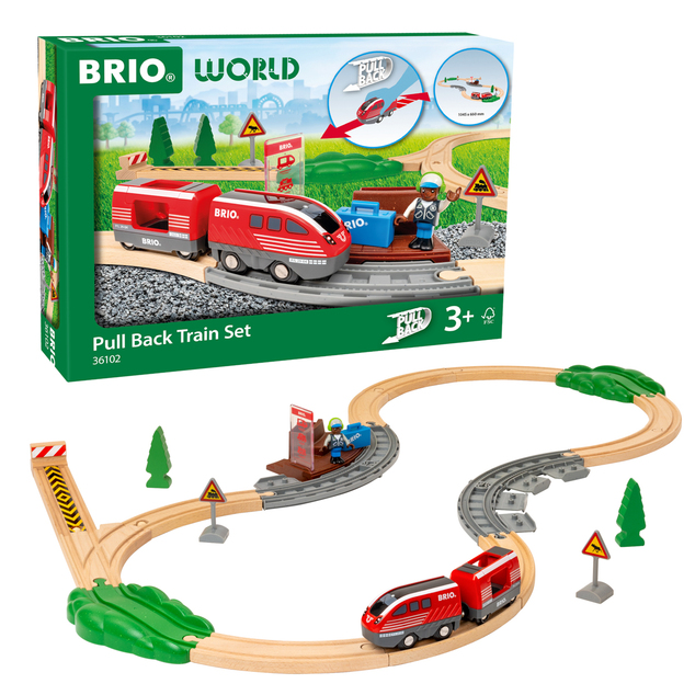 Brio Vlaková sada s naťahovacím vláčikom