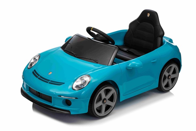 Elektrické autíčko RUF GT 12V, modré, Otváracie dvere, 2.4 GHz diaľkové ovládanie, LED sve