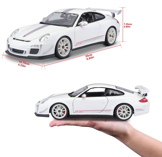 Bburago 1:18 Plus Porsche 911 GT3 RS Weiß