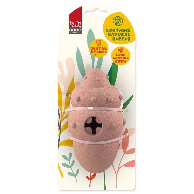 Hračka Dog Fantasy Sea Natural Toy lastura guma ružová 14,5cm