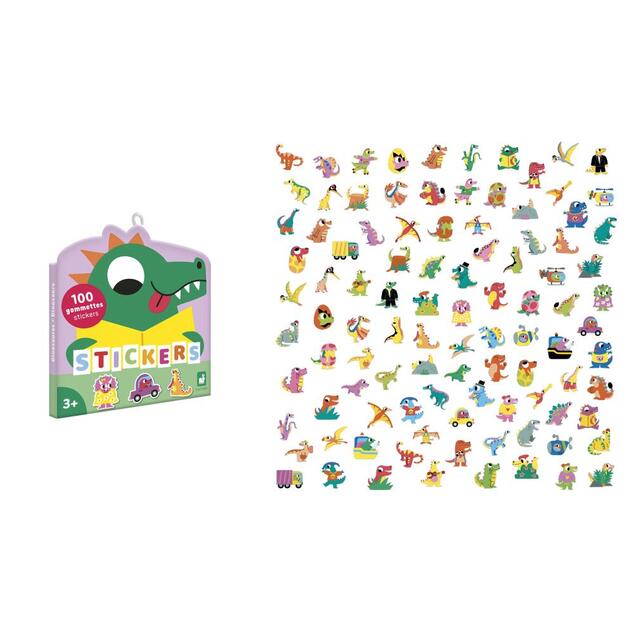 Janod Stickers Samolepky Dinosaurus 100 ks