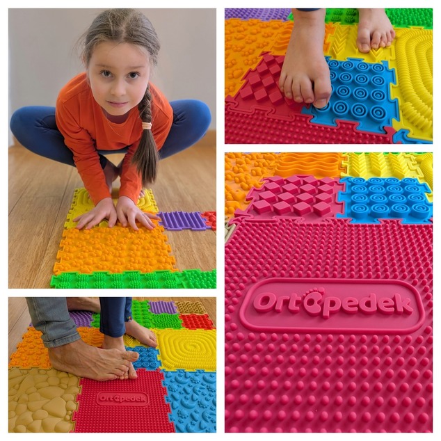 Ortopedici - tappetini sensoriali 15 pz