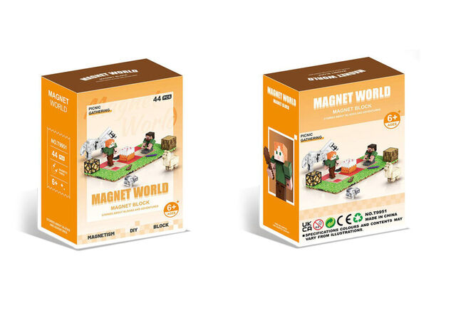 Set de construcție Magnet World Picnic