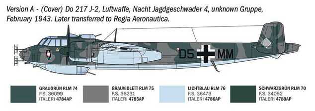 Maquette Avion 91266 - Dornier Do 217 J1/J2 Nachtjäger (1:72)