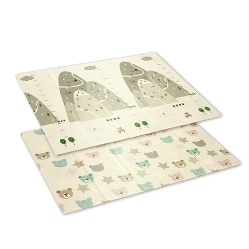 BABYONO Schaumstoff-Spielmatte pädagogisch faltbar 100x200 cm