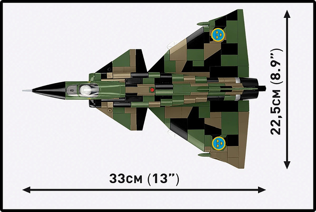 Cobi 5911 Armed Forces SAAB AJS37 VIGGEN, 1:48, 910 k