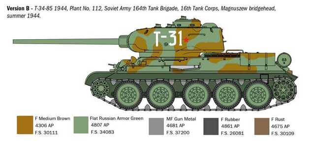 Model Kit tank 6758 - T34/85 Zavod 112 Mod. 1944 (1:35)
