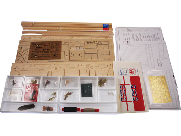 AMATI HMS Hunter škuner 1:60 kit