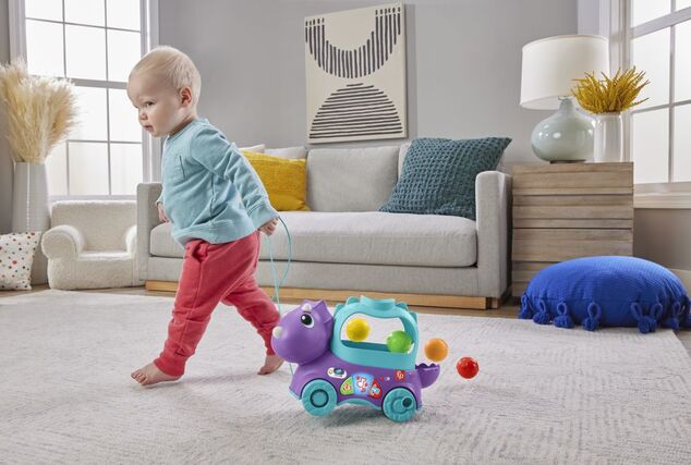 Fisher Price Hrajúce dino s vyskakujúcimi loptami CZ/SK/ENG/HU/PL