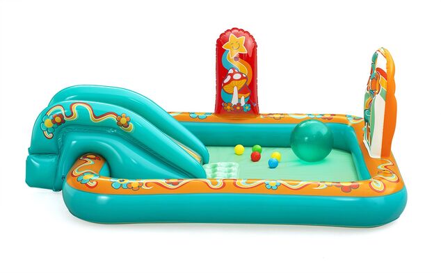 Bestway 53164 Detské nafukovacie herné centrum Retro Groove, 193 x 152 x 74 cm