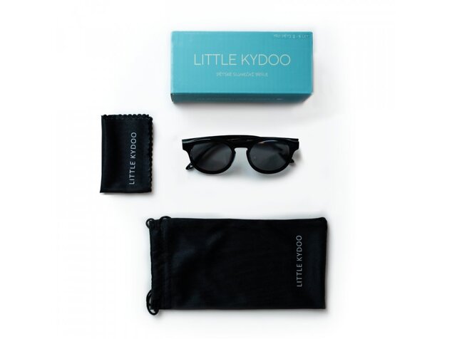 LITTLE KYDOO Sonnenbrille Bright Black UV 400, polarisiert 2-4 Jahre