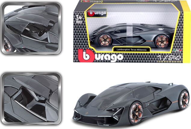 Bburago 1:24 Plus Lamborghini Terzo Millenio Grey