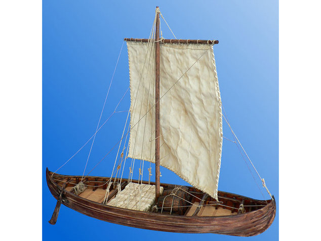 Dušok Vikingská loď Knarr 1:35 kit