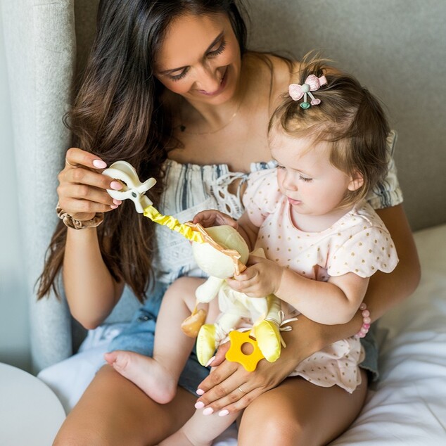 BABYONO Hračka závesná edukačná balerína Fanny, 0m+