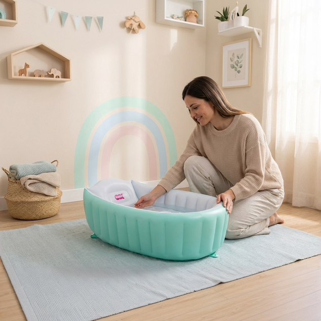OK BABY Vanička nafukovacia protišmyková Onda Baby Soft 0–12m