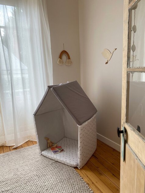 Tappetino da gioco pieghevole imbottito per bambini 5 in 1, Bunny