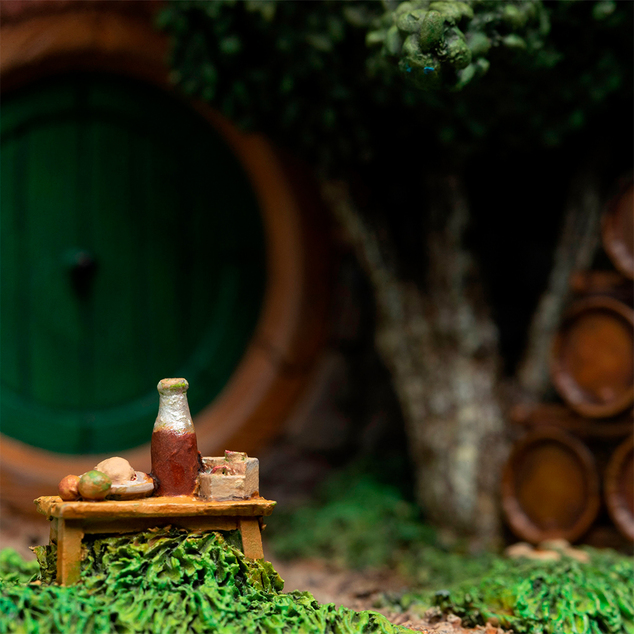 Weta Workshop La Trilogie du Hobbit - Trou de Hobbit - 15 Jardins Smial Environnement